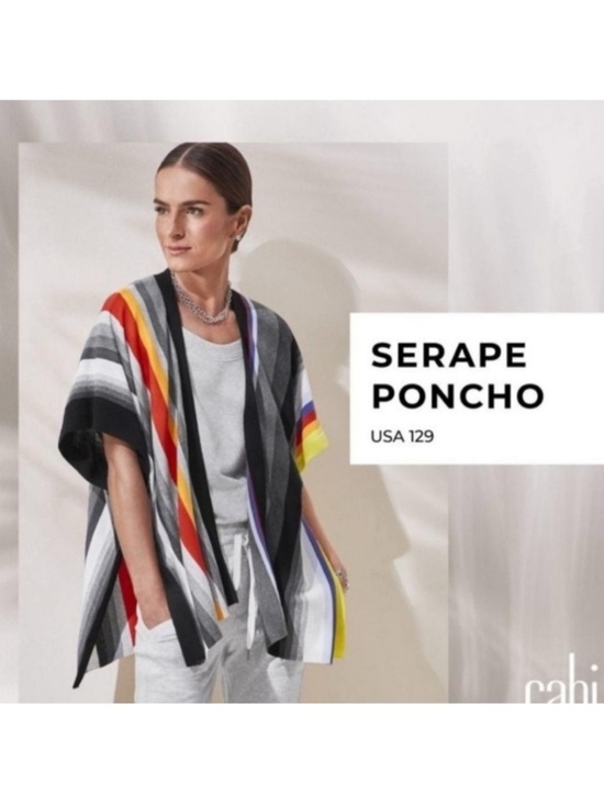 CAbi Sweaters - Cabi Striped Colorful Shawl Cardigan Cotton XS/S